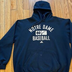 Adidas Notre Dame Baseball Hoodie - Navy